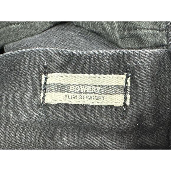 John Varvatos USA Men's Bowery Slim Straight Black Denim Jeans - Size 36 (34x32) - Picture 6 of 7